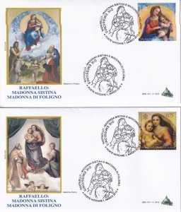 2012 - VATICAN - Scott #1495-96 - FDC