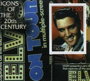 Tajikistan 2001 ELVIS PRESLEY s/s Perforated Mint (NH)