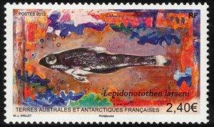 FRENCH ANTARCTIC 2012 Painted Notothen; Scott 459, Yvert 609; MNH