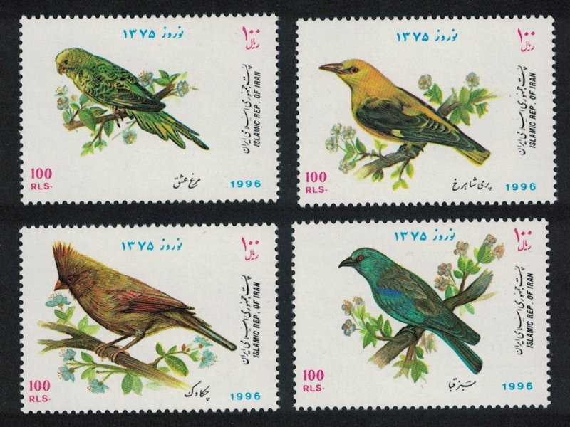 Cardinal Oriole Roller Budgerigar Birds 4v 1996 MNH SG#2870-2873 MI#2678-2681