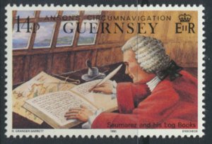 Guernsey  SG 496  SC# 436 MNH  Circumnavigation - Ships  1990  see scan     