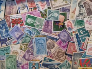 100 Unused US MNH Quality Stamp Unsearched 600,000 Hoard ALL DIFFERENT