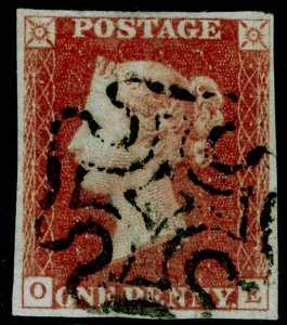 SG7, 1d red-brown PLATE 10, VERY FINE USED. Cat £190. BLACK MX. 