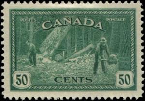 Canada SC# 272 SG# 405 Lumbering in British Columbia 50c MLH