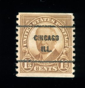 US Scott 686 Used NH Precancel Chicago, ILL