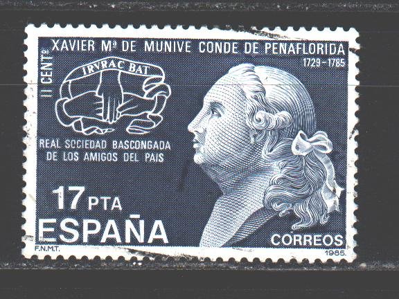 Spain. 1985. 2708. Munive writer. USED.