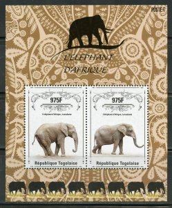 TOGO ELEPHANTS TWO SHEETS  &  SOUVENIR SHEET MINT NH