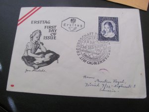 AUSTRIA 1954 SC# 583  FDC