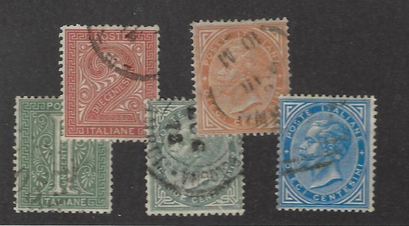 Italy  SC#24-28 Used F-VF hr.....Nice Opportunity!