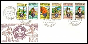 St Kitts Nevis 38370-375 Boy Scouts U/A FDC