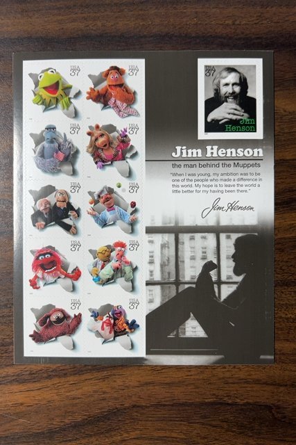 Scott 3944 37c Jim Henson and the Muppets Mint Pane of 11 NH