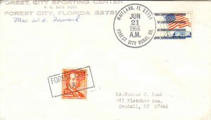 United States Florida Forest City Rural Br. Maitland 32751 1966 4-bar  1961-1...