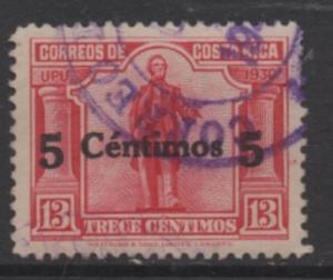 Costa Rica Scott #  209   USED  singles