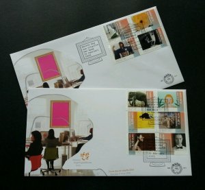 Holland Art In Corporate Collections 2005 Office Elephant Netherlands (FDC pair)