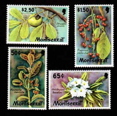 Montserrat 480-483 Mint NH!