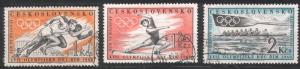 Czechoslovakia 1960 Sc#967-969 Cancelled