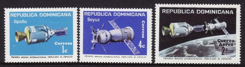 Dominican Republic #742-43, C230 F-VF Mint LH * Apollo Soyuz project