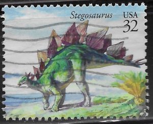 US #3136 Used.  Dinosaurs.  Stegosaurus