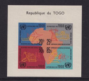 Togo   #407-410a  MNH  1961  sheet economic commission