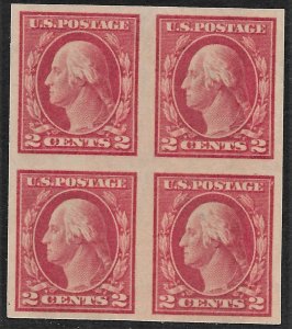 US 1912 Sc. #409 NH block of four
