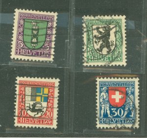 Switzerland #B33-B36 Used Single (Complete Set)