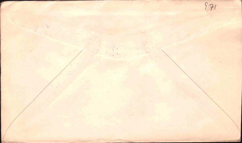 1939 Swaziland philatelic cover - coronation issue - slit open at left   stk#971