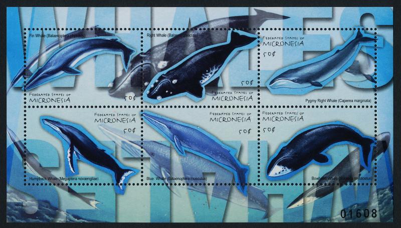 Micronesia 416-9 MNH Whales