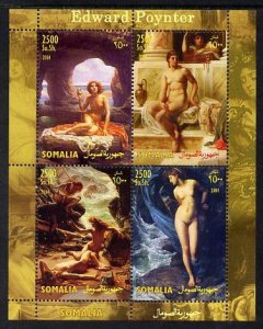 SOMALIA - 2004 - Paintings, Poynter - Perf 4v Sheet - MNH - Private Issue