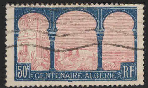 France Scott 255 used Algeria centennial stamp