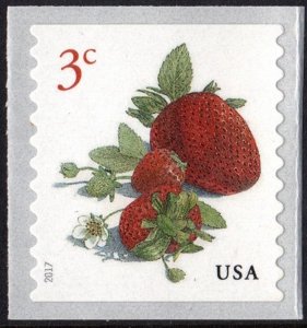 SC#5201 3¢  Strawberries Coil Single (2017) SA