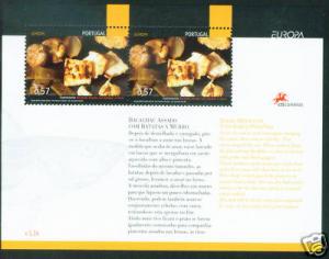 PORTUGAL  Scott 2710  MNH** Europa 2005 Quisine sheet