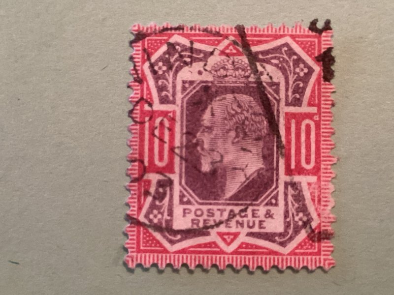 Great Britain Edward VII Scott #137 used f/vf perf 14 cat. 70.00