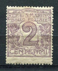 San Marino 1903-25 Sc 40 2c MH Violet  1164