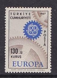 Turkey   #B121  MNH  1967  Europa  130k + 10k