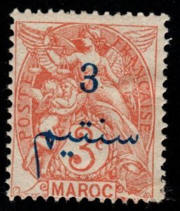 French Morocco Scott 28 MH* stamp expect similar centering