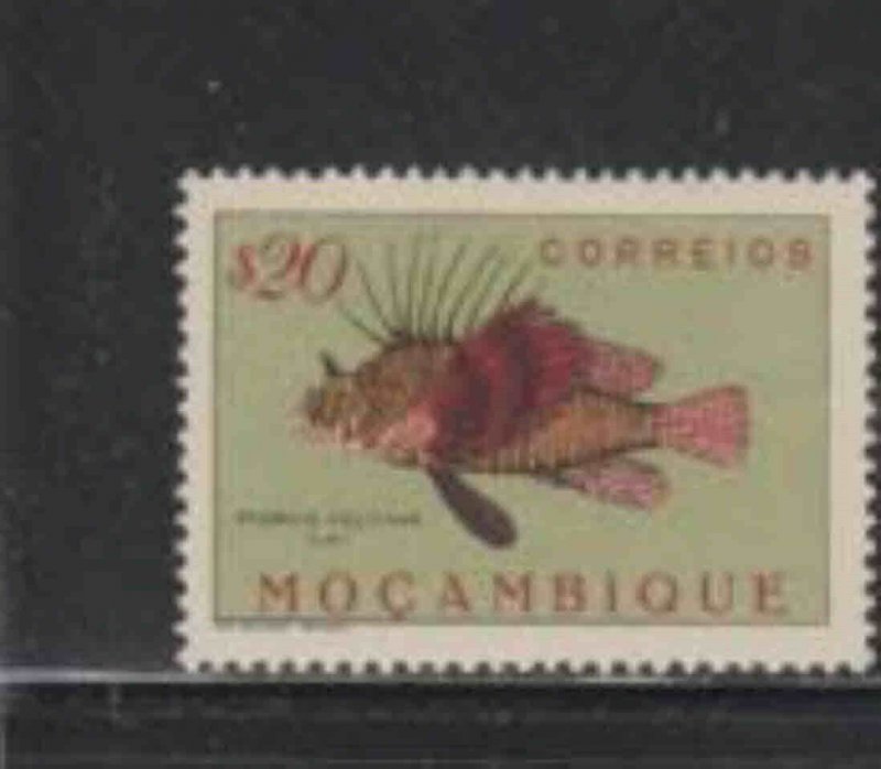 MOZAMBIQUE #335 1951 20c SHARP NOSE PUFFER FISH MINT VF LH O.G