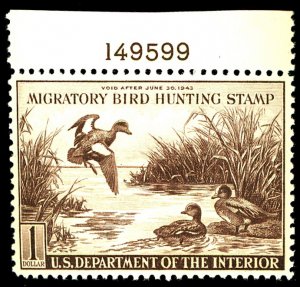 U.S. #RW9 MINT PL# SINGLE OG NH