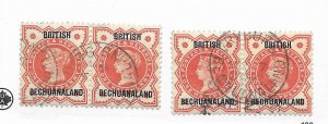 Bechuanaland #10 Pair Used - Stamp CAT VALUE $3.00