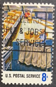 US #1492 Used F/VF 8c U.S. Postal Service 1973 [G9.3.2]