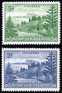 Norfolk Island Stamps # 23-24 MH VF Scott Value $32.50