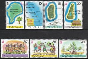 Tuvalu 1978 Overprints 85-91 MNH