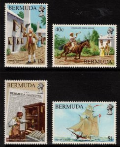 BERMUDA 1984 Newspaper & Postal Service; Scott 445-48, SG 469-72; MNH