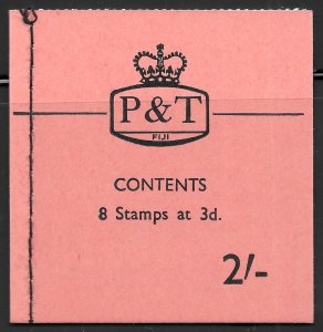 Fiji Scott 178 Booklet MNH QEII issues of 1962 (8 x 3d = 2/-)