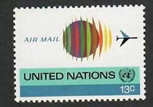 United Nations-New York;  Scott C19; 1974; Unused; NH; Planes