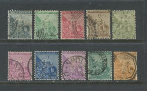 Cape of Good Hope 1884-98 various values to 5/ used