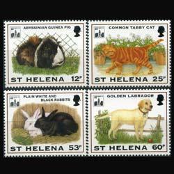 ST.HELENA 1994 - Scott# 619-22 Pets Set of 4 NH
