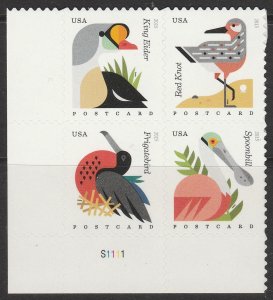 4991-94 4994a Coastal Birds Plate Block of 4 S1111 MNH