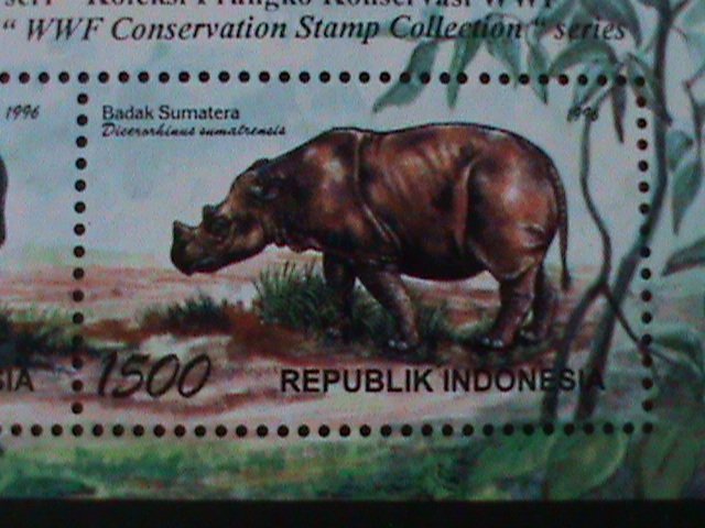 INDONESIA-1996-SC#1674-WWF WORLD WILDLIFE FUND -MNH -SHEET VF-LAST ONE