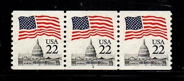 #2115 Flag over Capitol  PNC-3 PL# 2 - MNH