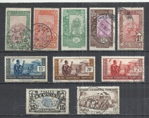 FRENCH COLONIES - LOT OF 10 DIFFERENT  1 - POSTALLY USED